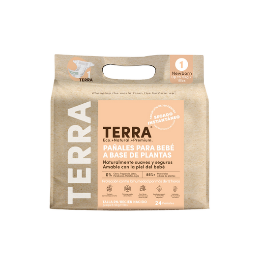 Pañales biodegradables desechables RN Terra