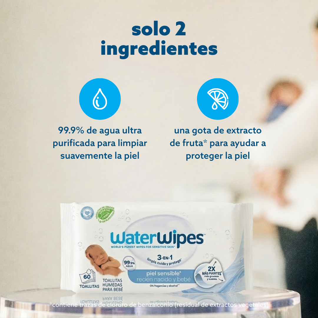 Toallitas húmedas bio WaterWipes Caja x540