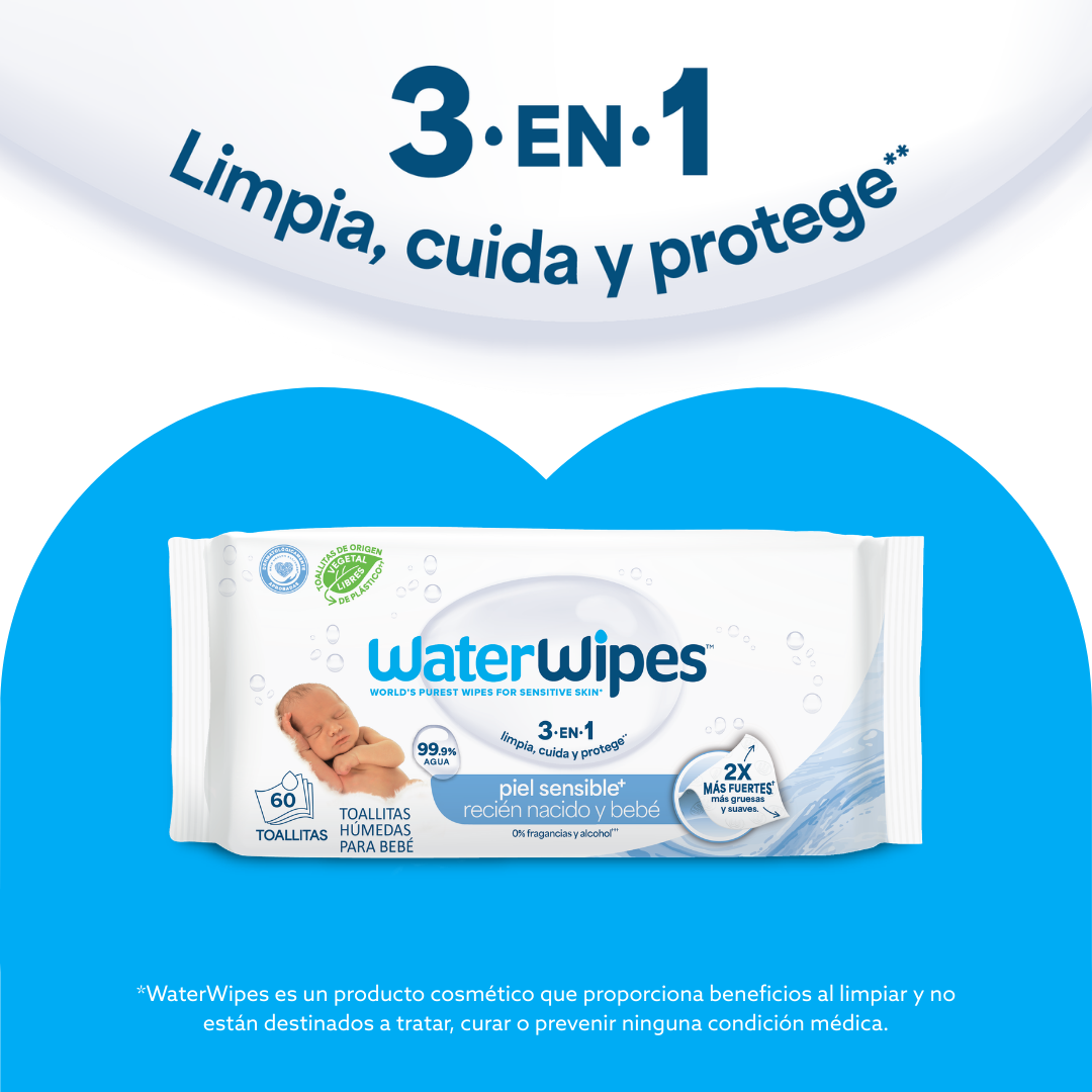 Toallitas húmedas bio WaterWipes Caja x540