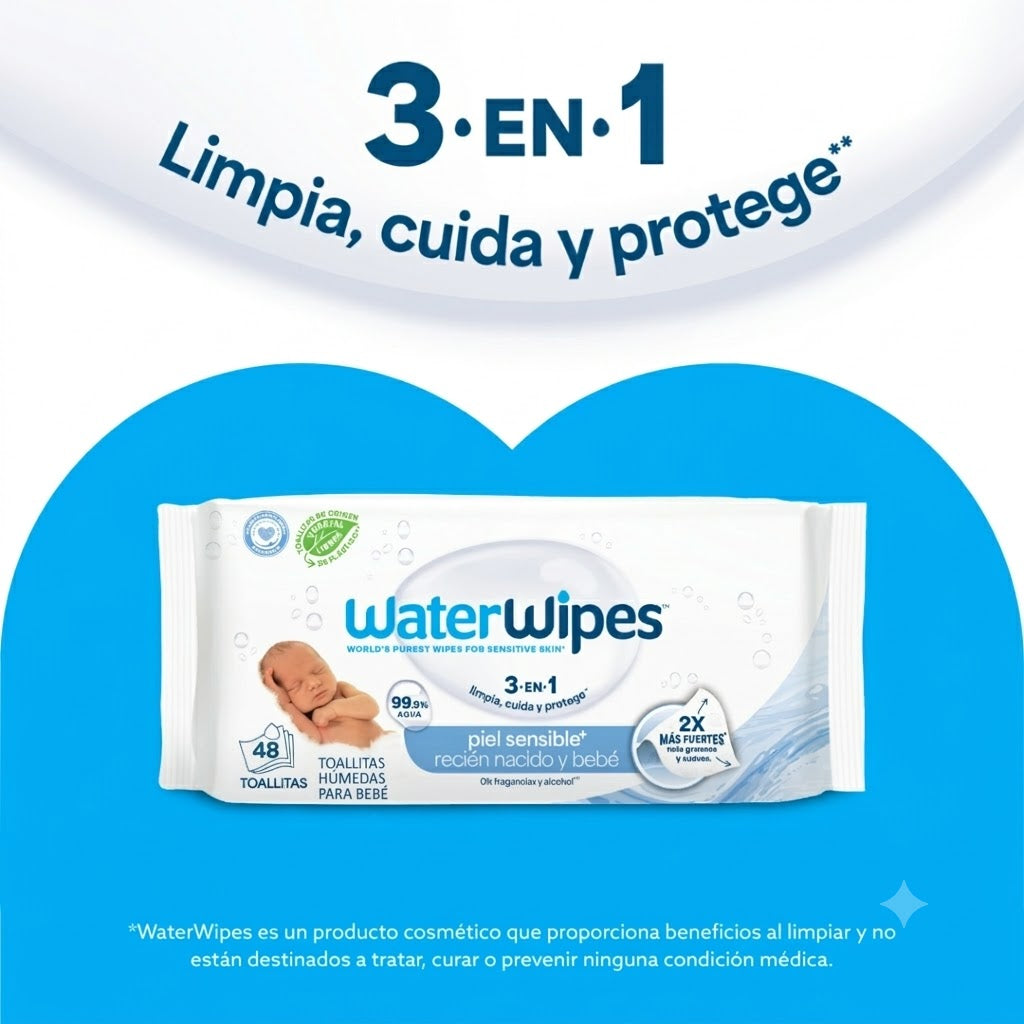 Toallitas húmedas bio WaterWipes Caja 12x48 uns